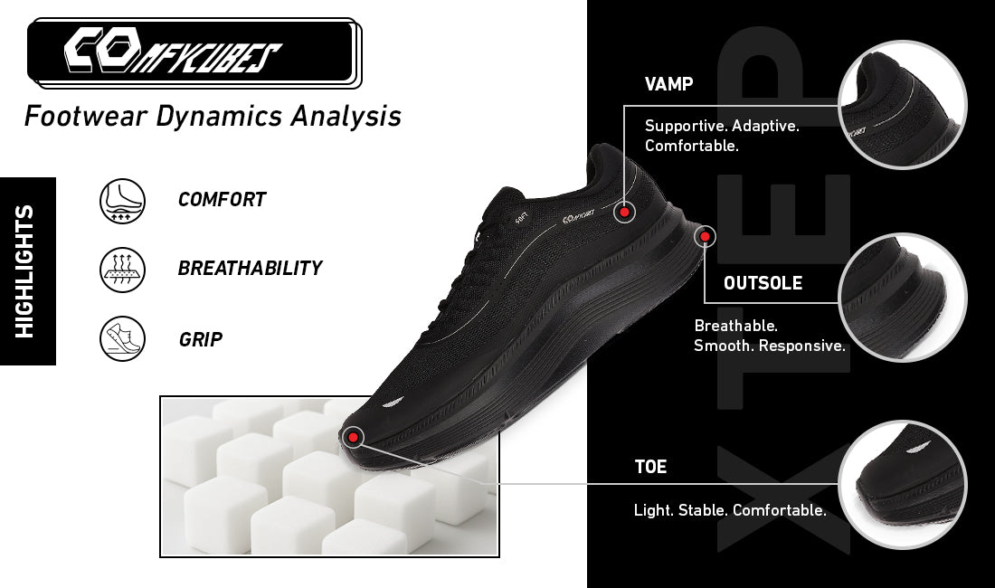 Xtep Men Comfy Cubes Daily Running Sports Shoe