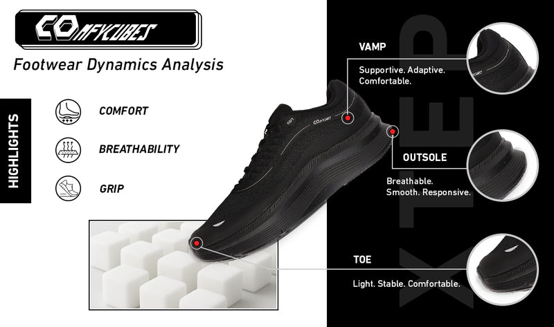 Xtep Men Comfy Cubes Daily Running Sports Shoe