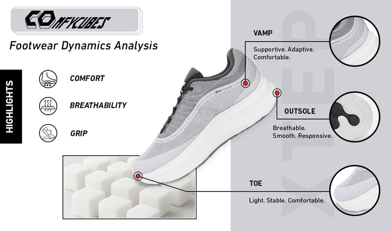 Xtep Men Comfy Cubes Daily Running shoe
