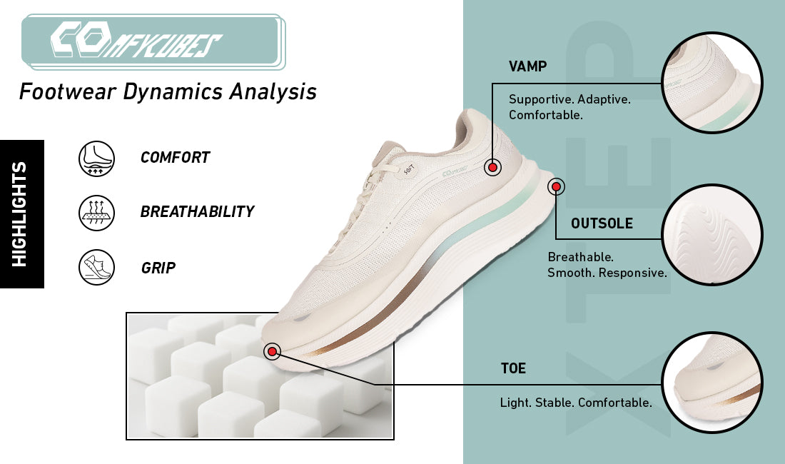 Xtep Men Comfy Cubes Daily Running Sports shoe