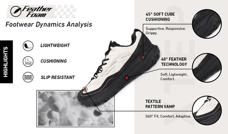 Xtep Men Feather Foam Daily Outdoor Hiking shoe