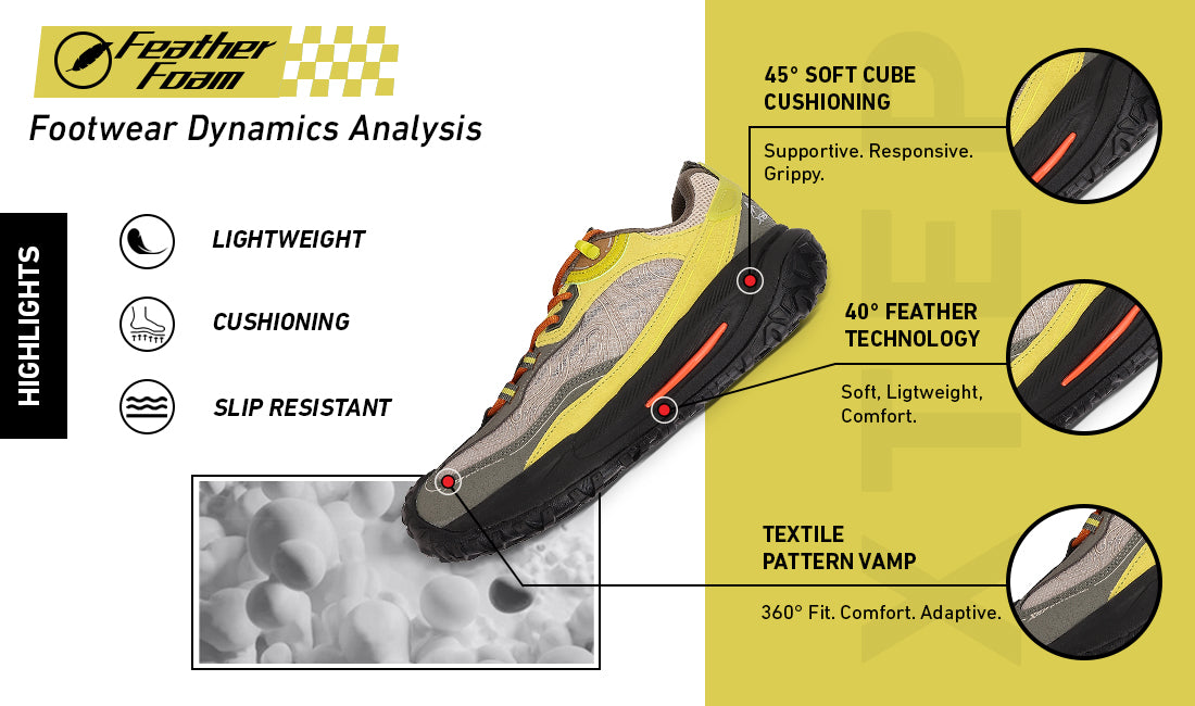 Xtep Men Feather Foam Daily Outdoor Hiking shoe