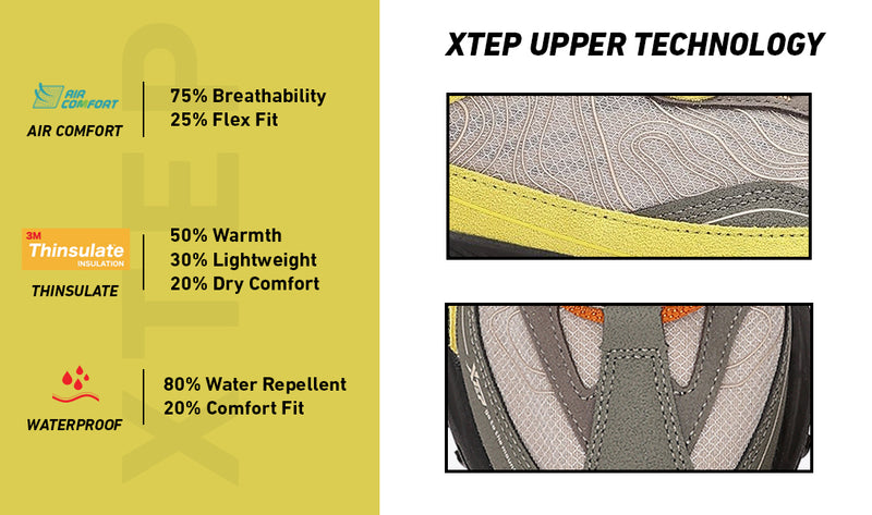 Xtep Men Feather Foam Daily Outdoor Hiking shoe