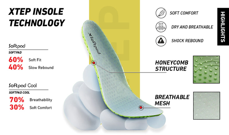Xtep Men Feather Foam Daily Outdoor Hiking shoe