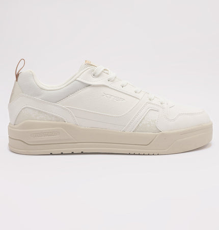 Xtep Mens Classic Skateboarding Shoe Canvas White