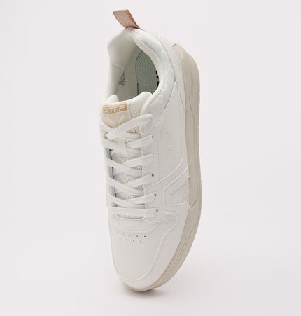 Xtep Mens Classic Skateboarding Shoe Canvas White