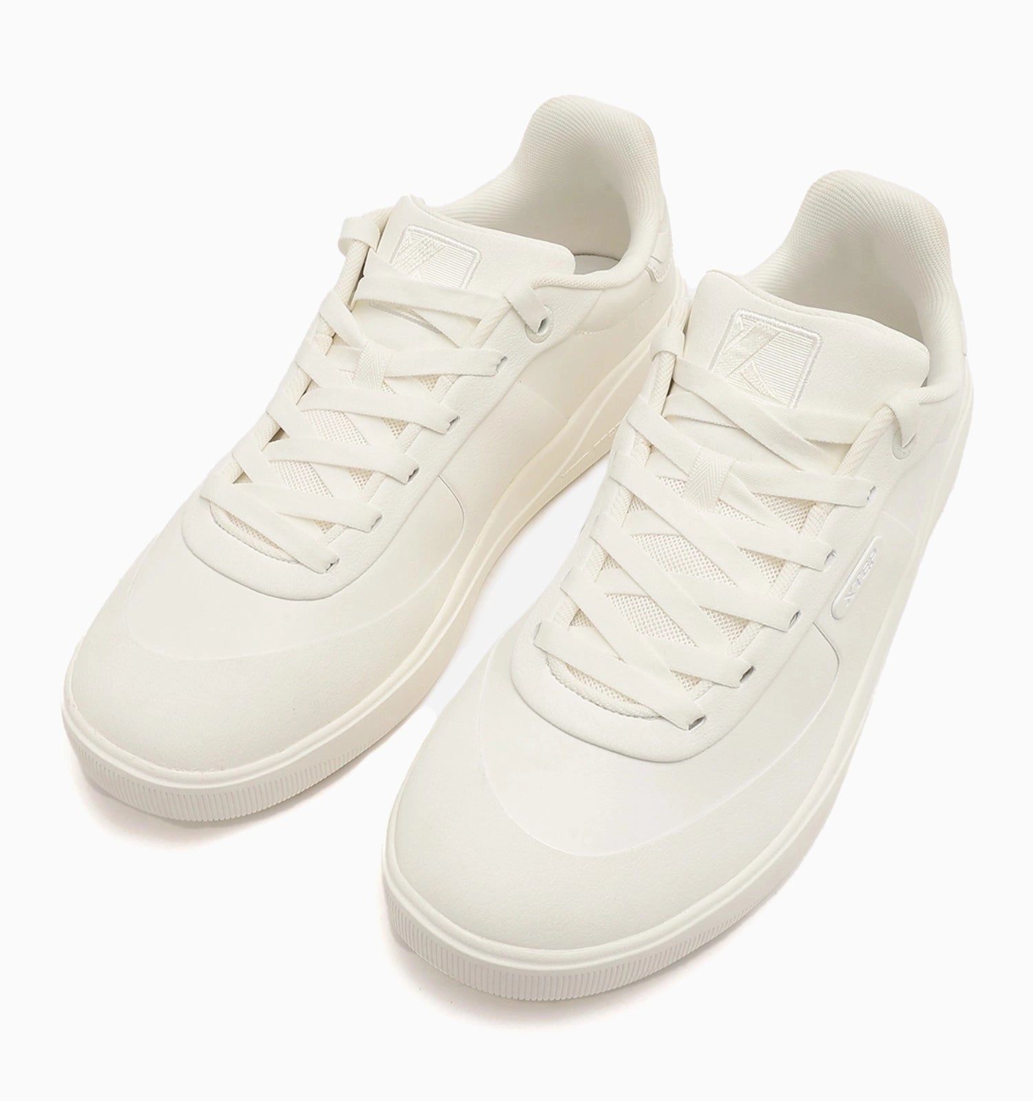 Split Suede Leather Sneakers - Canvas White