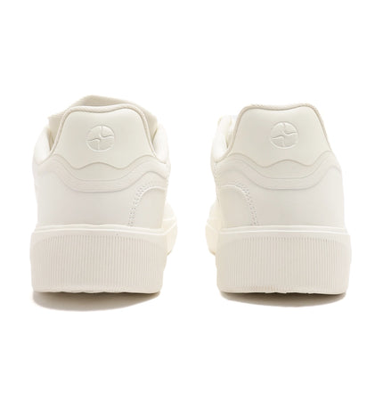 Split Suede Leather Sneakers - Canvas White