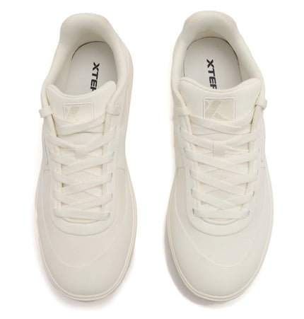Split Suede Leather Sneakers - Canvas White