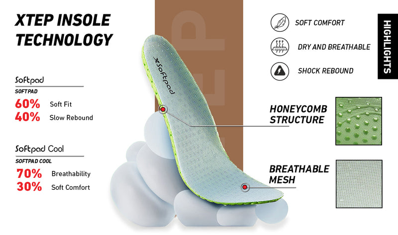 Xtep Mens Classic Skateboarding Shoe