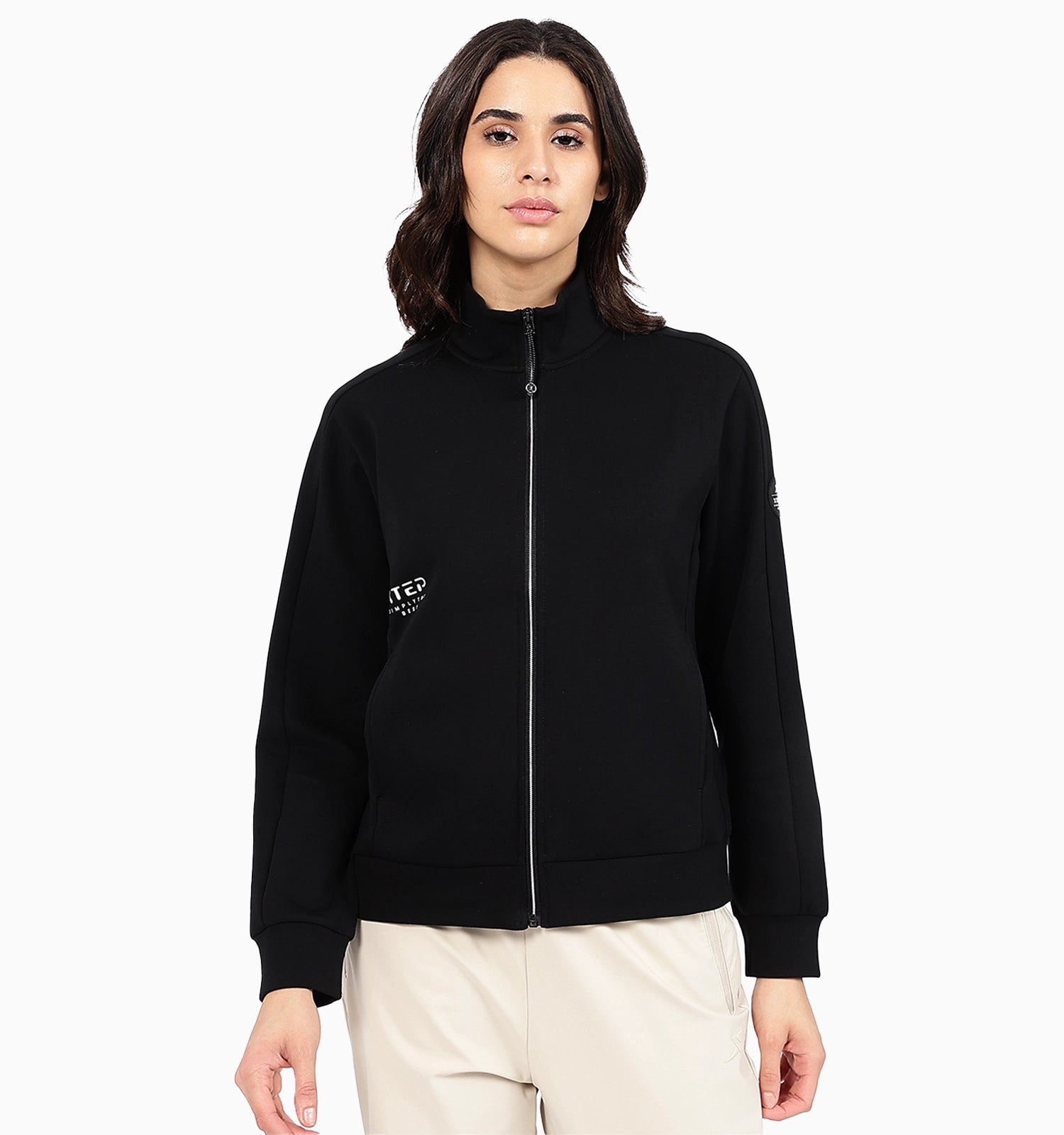 3D Fit Knitted Jacket - Black