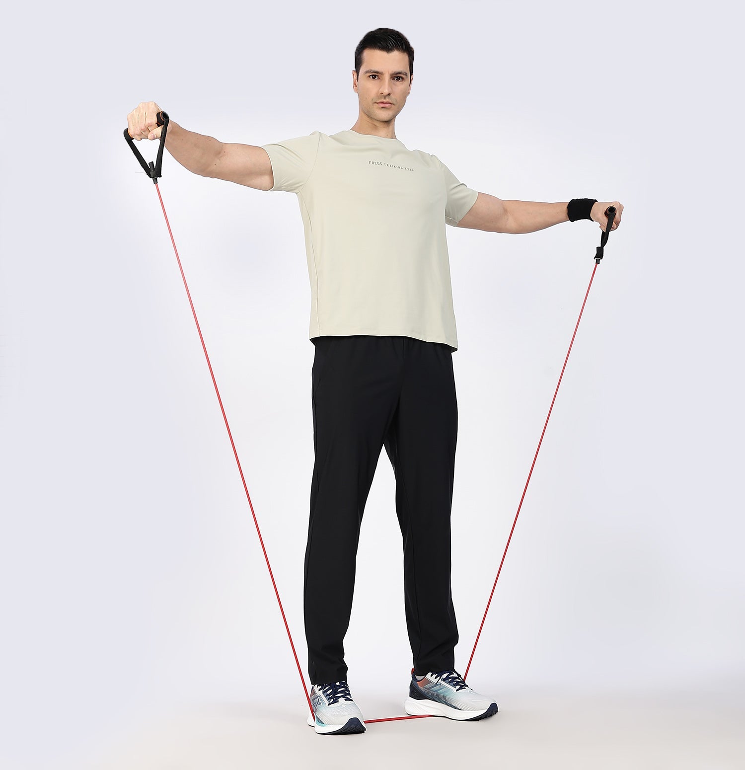 Ice-Cooling Running T-Shirt - Gold Sand Grey