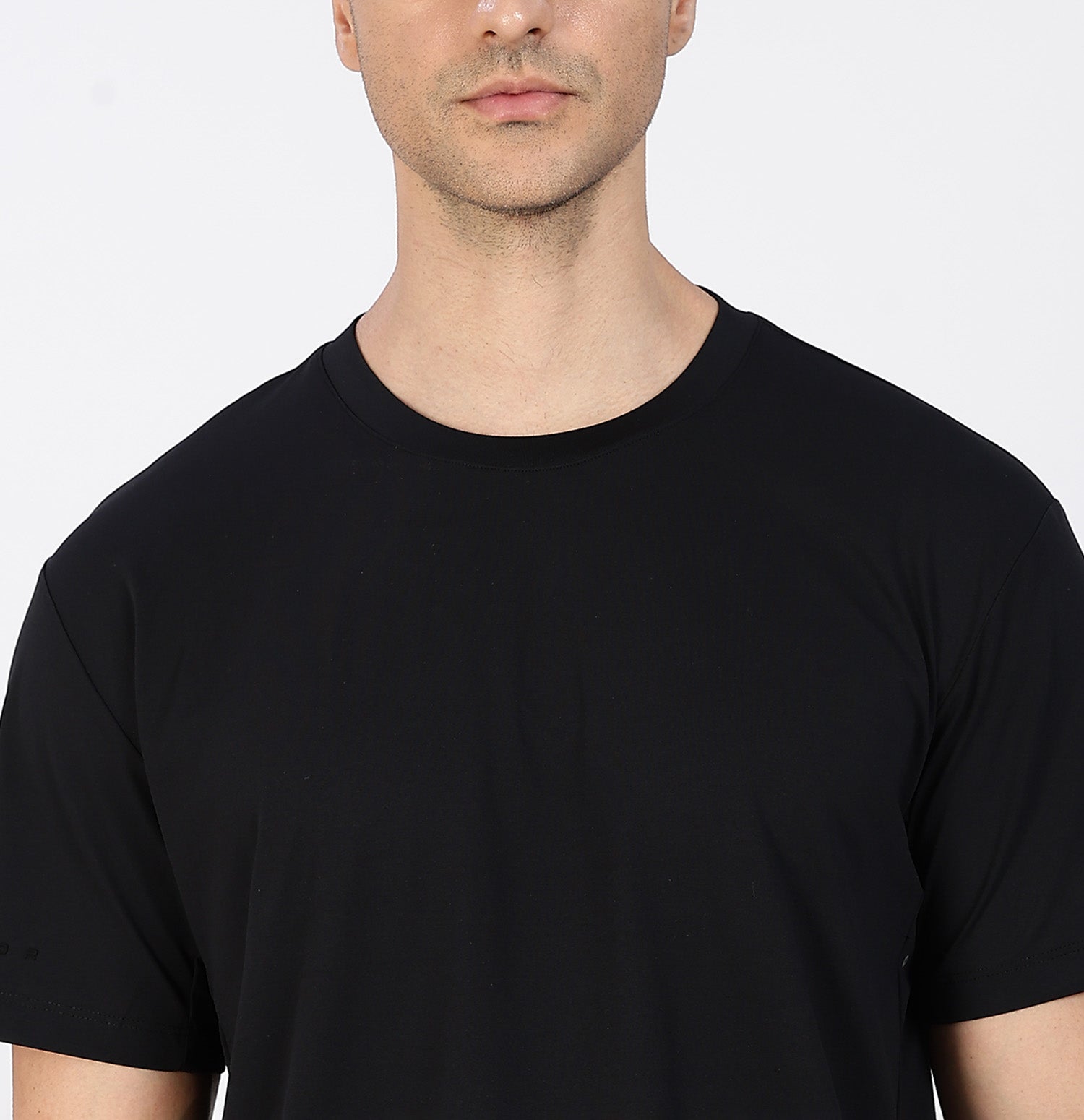 Quick-Dry Moisture-Wicking Running T-Shirt - Black