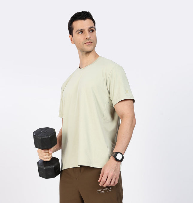 Xtep Men's Quick Dry Moisture Wick Running T-shirt Grey