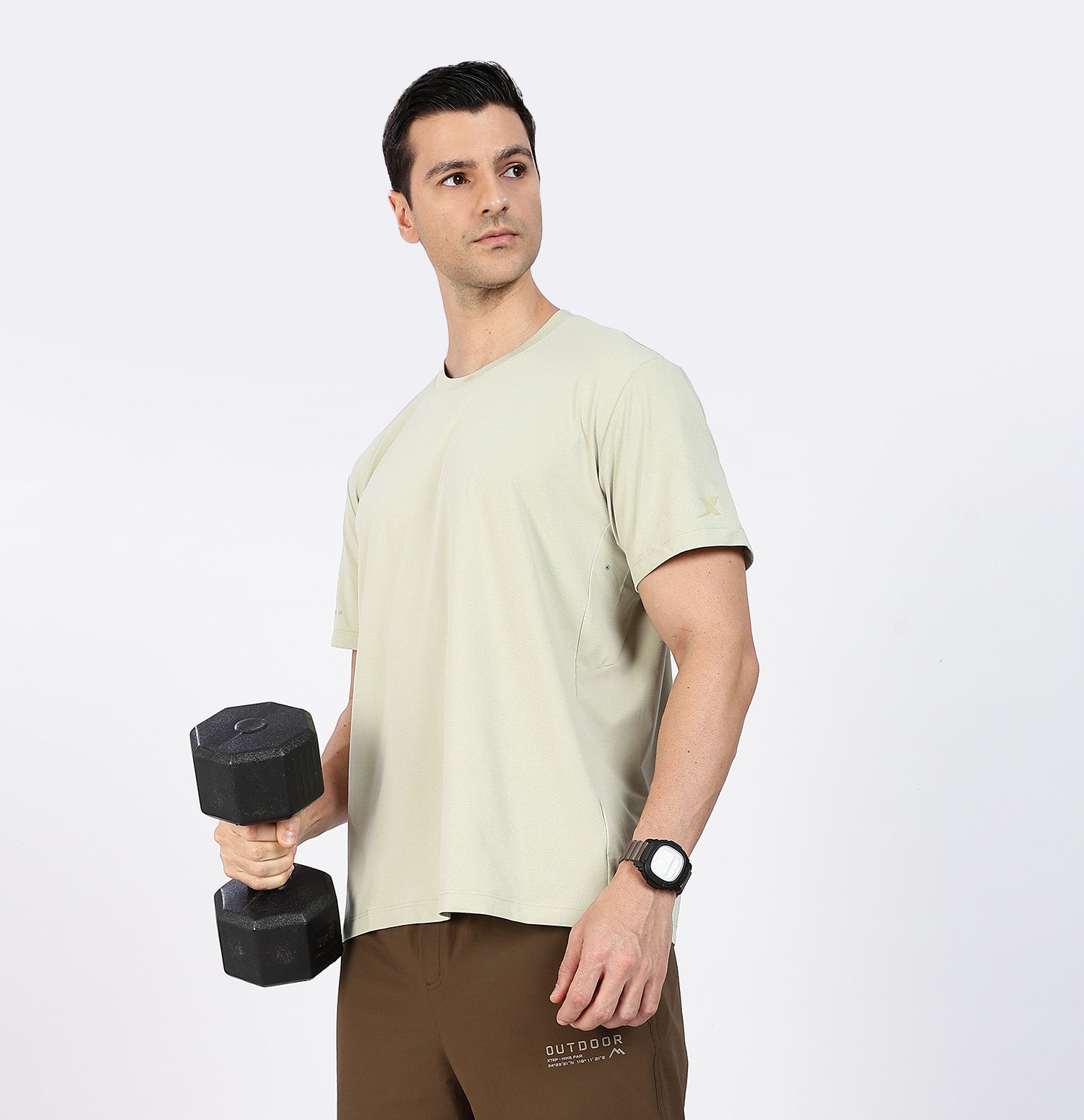 Quick-Dry Moisture-Wicking Running T-Shirt - Grey