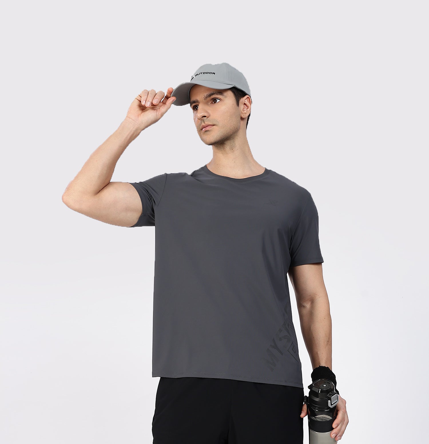 Ice-Cooling Running T-Shirt - Iron Grey