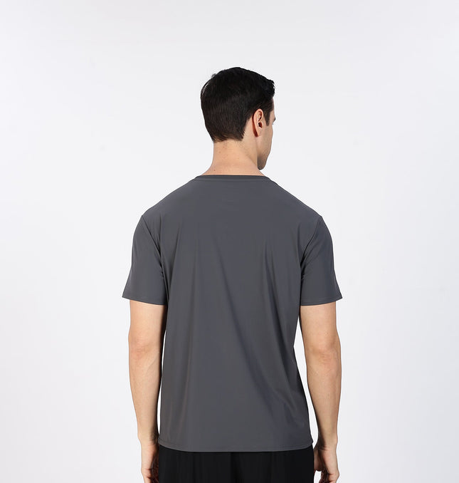 Xtep Men's Ice Cooling  Antibacterial Running T-shirt Grey