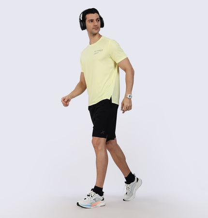 Xtep Men's Quick Dry Antibacterial Running T-shirt Yellow