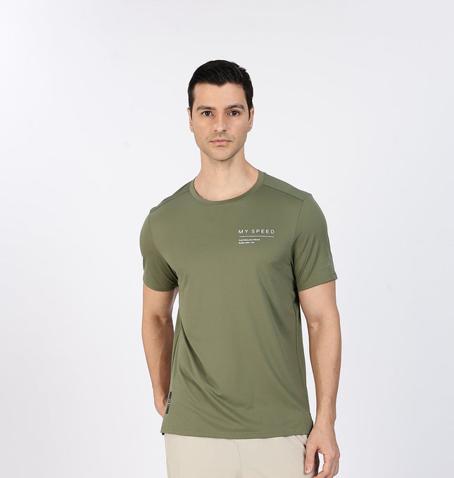 Xtep Men's Quick Dry Antibacterial Running T-shirt Green