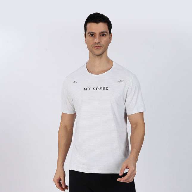 Xtep Men's Quick Dry Antibacterial Running T-shirt White