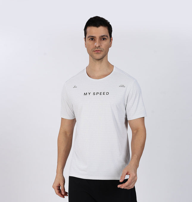 Xtep Men's Quick Dry Antibacterial Running T-shirt White