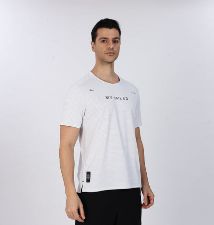 Xtep Men's Quick Dry Antibacterial Running T-shirt White