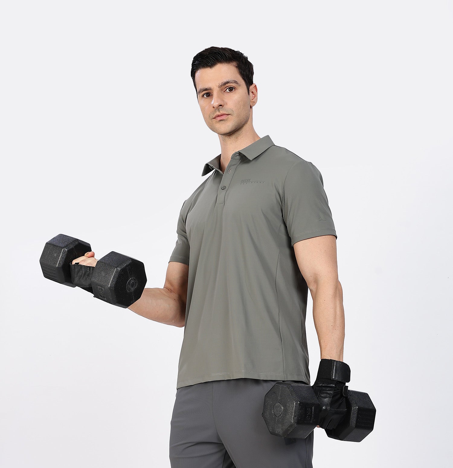 Ice-Cooling Training Polo T-Shirt - Army Green
