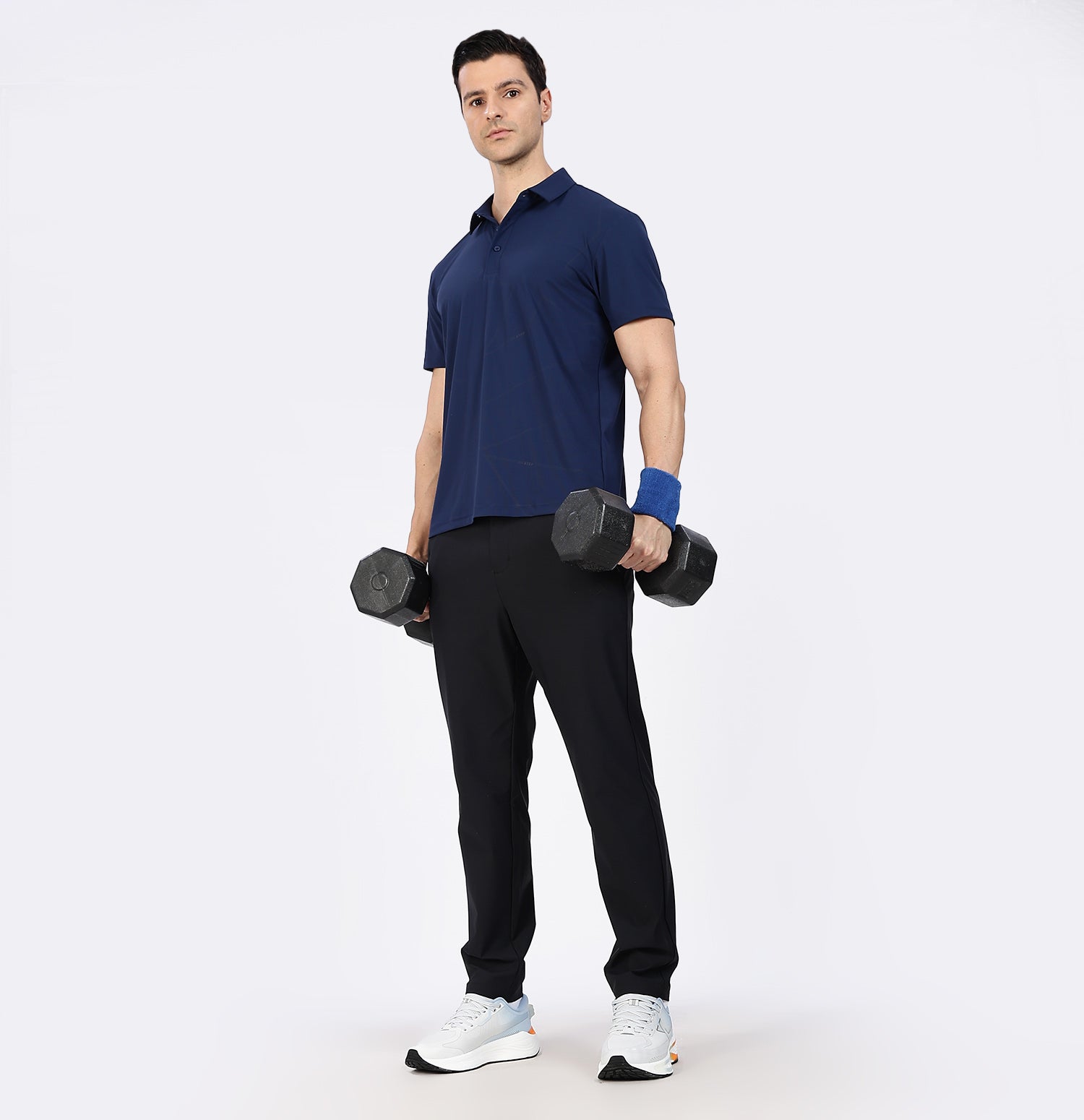 Ice-Cooling Training Polo T-Shirt - Siam Blue