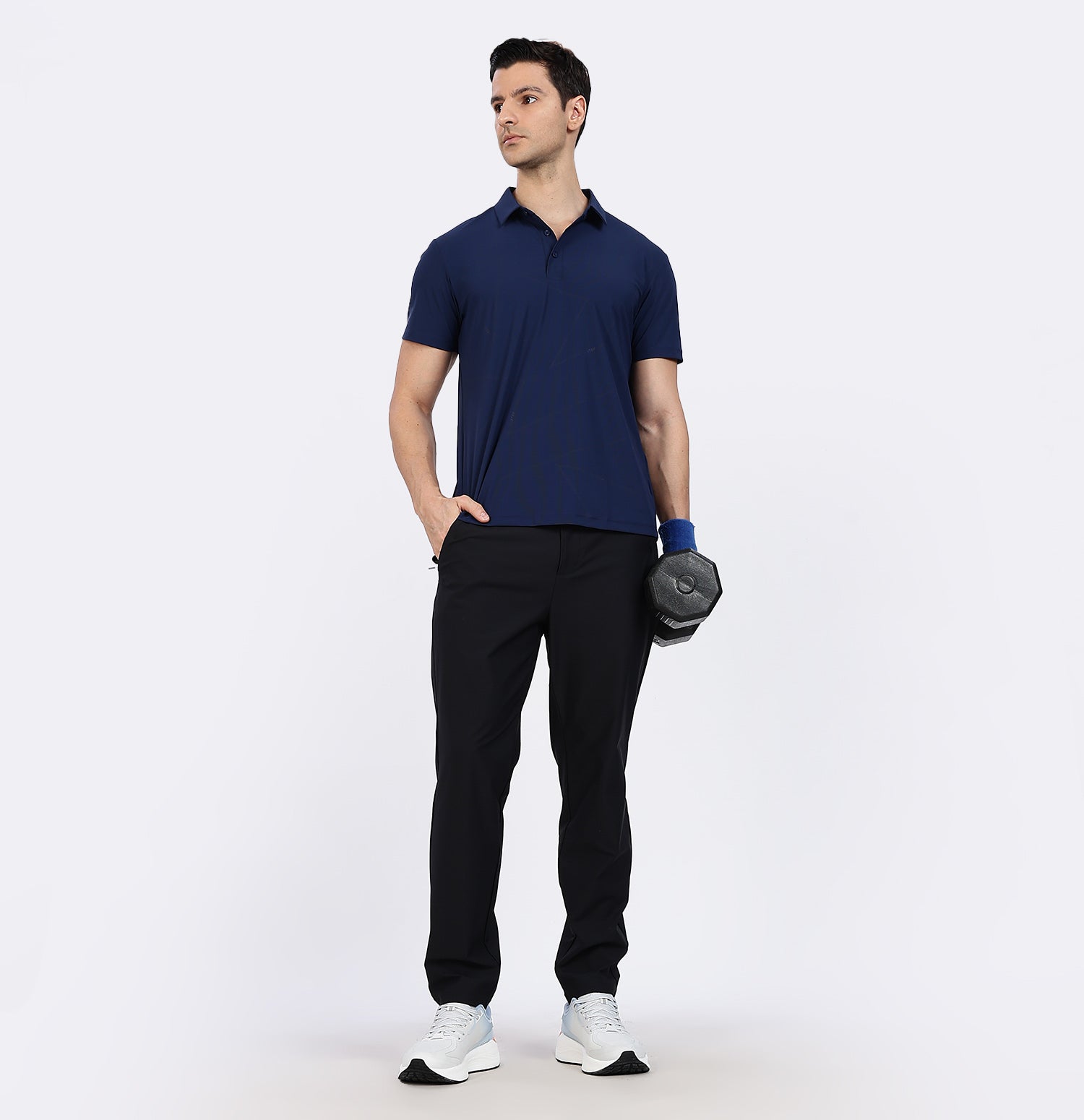 Ice-Cooling Training Polo T-Shirt - Siam Blue