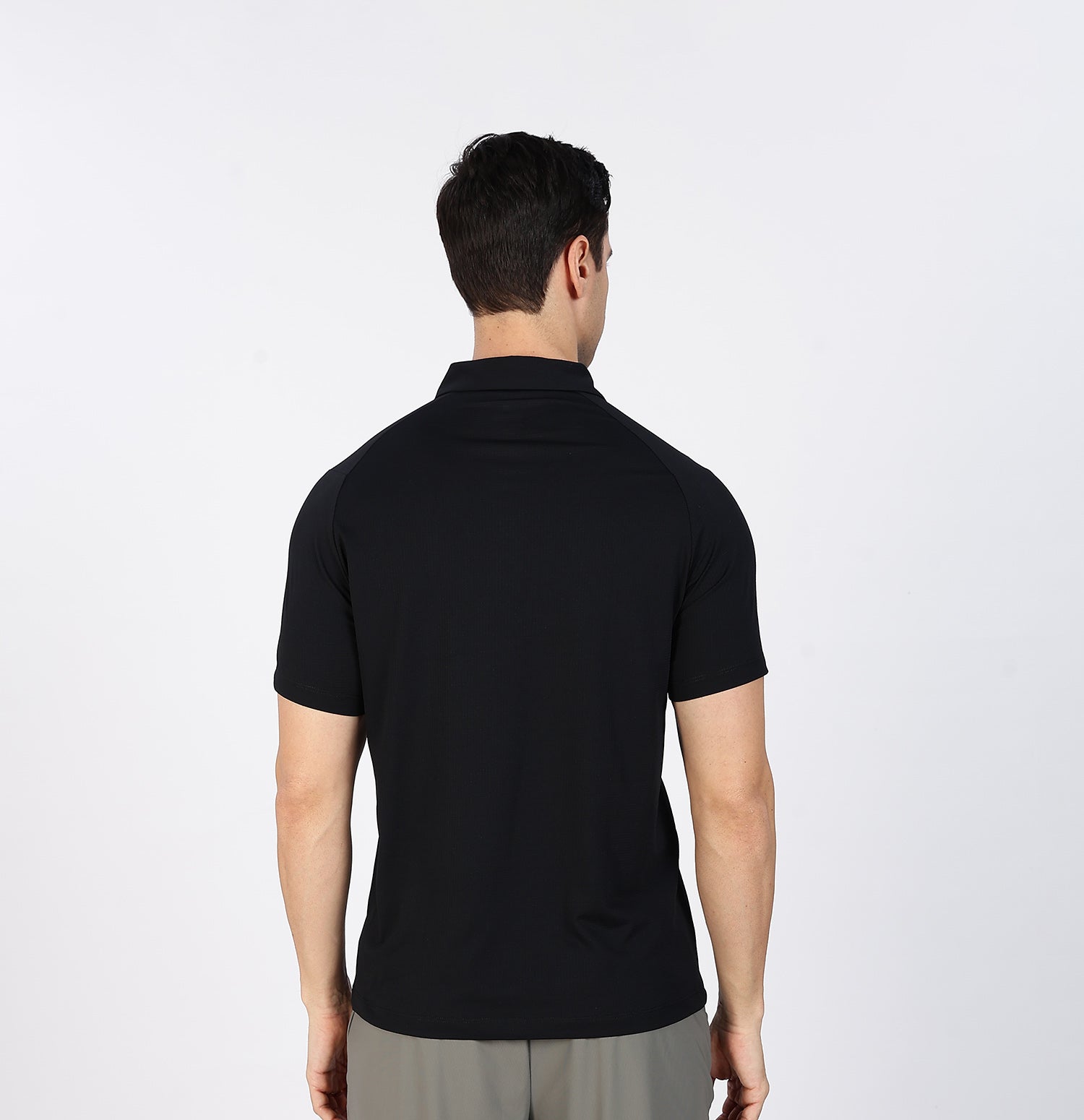 Ice-Cooling Training Polo T-Shirt - Black