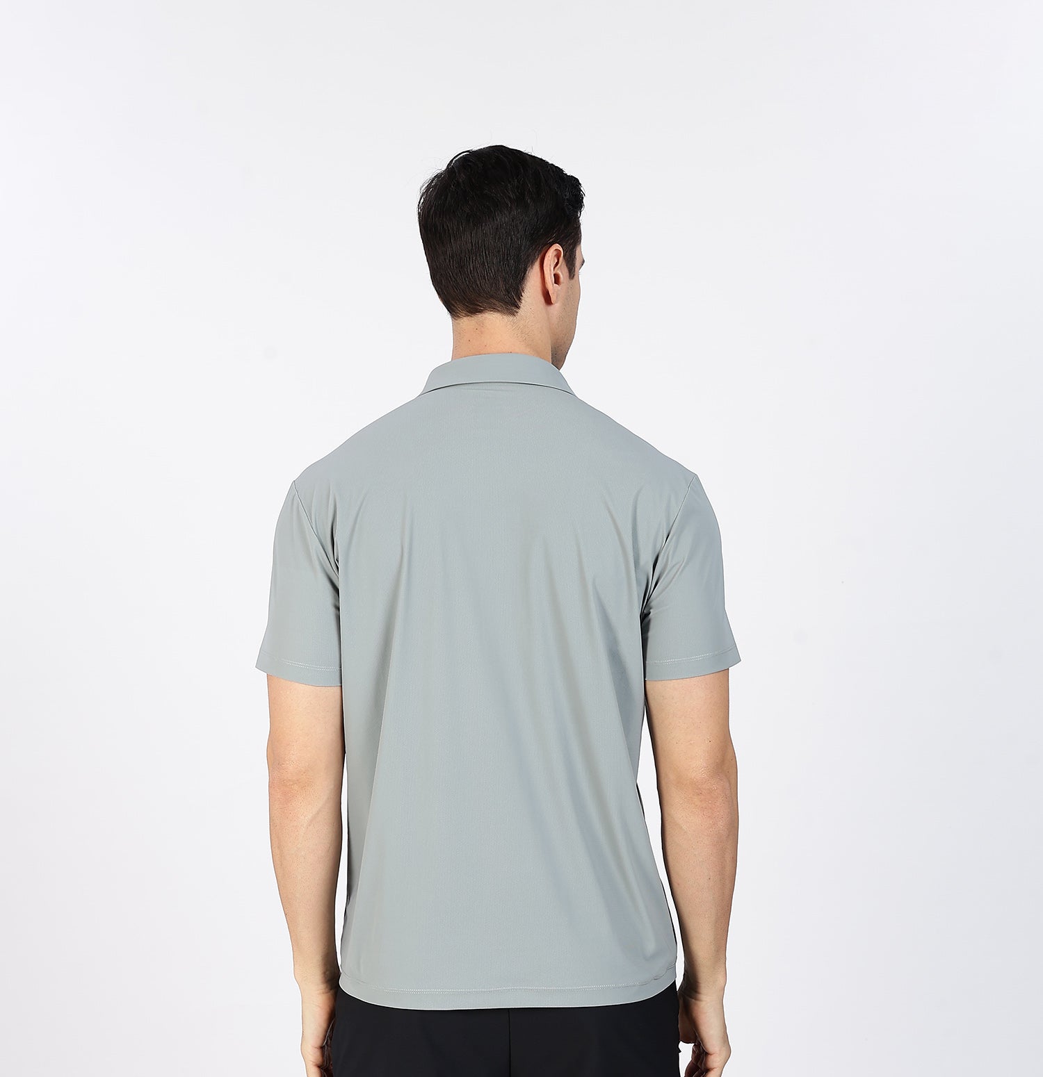 Ice-Cooling Training Polo T-Shirt- Grey