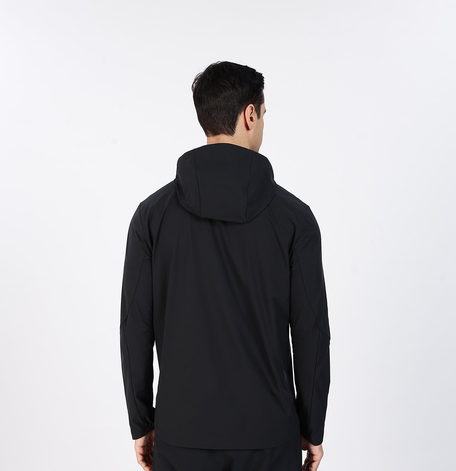 Lightweight Water-Repellent Windbreaker - Black