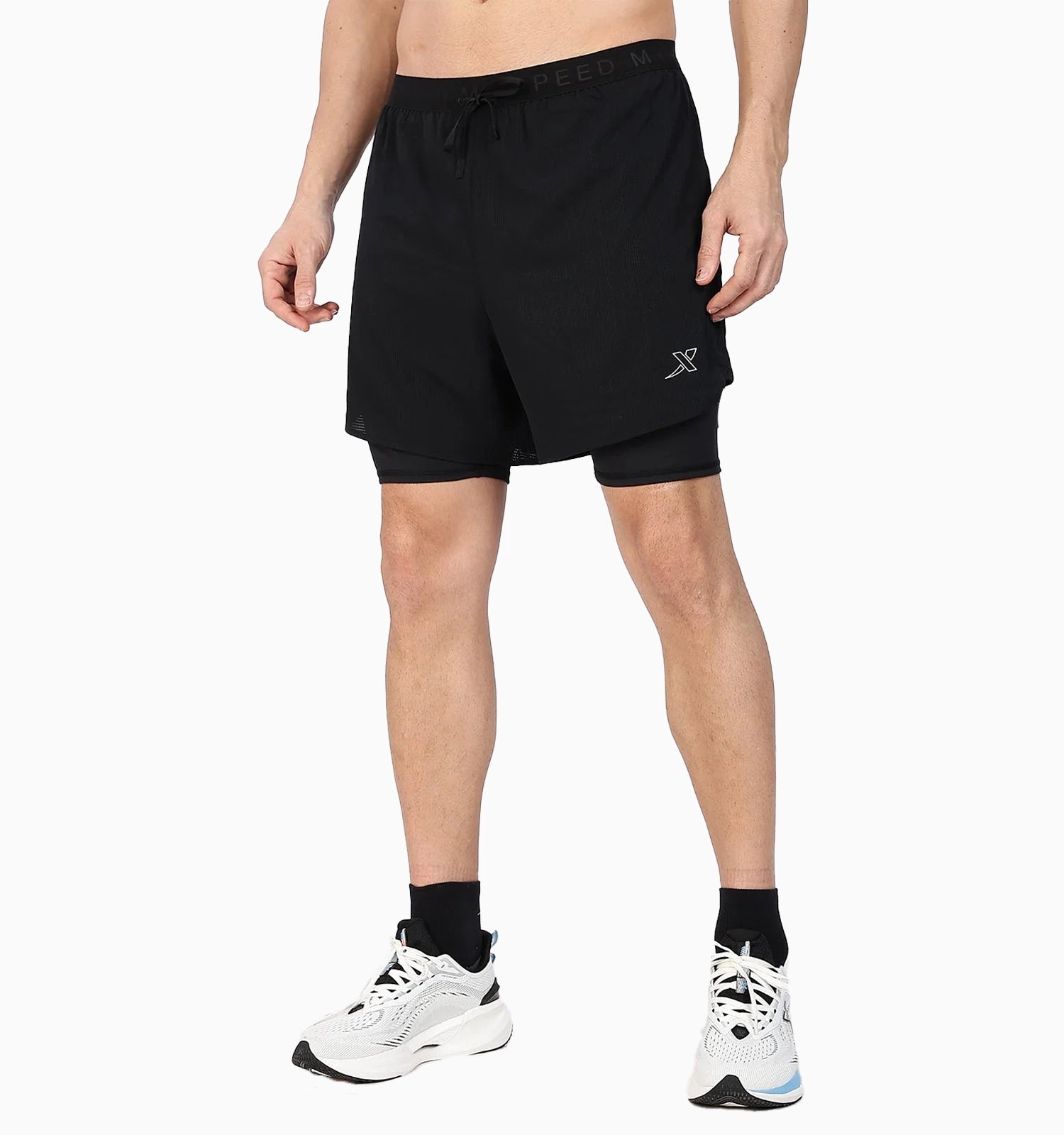 Dual-Layer Quick-Dry Shorts - Black