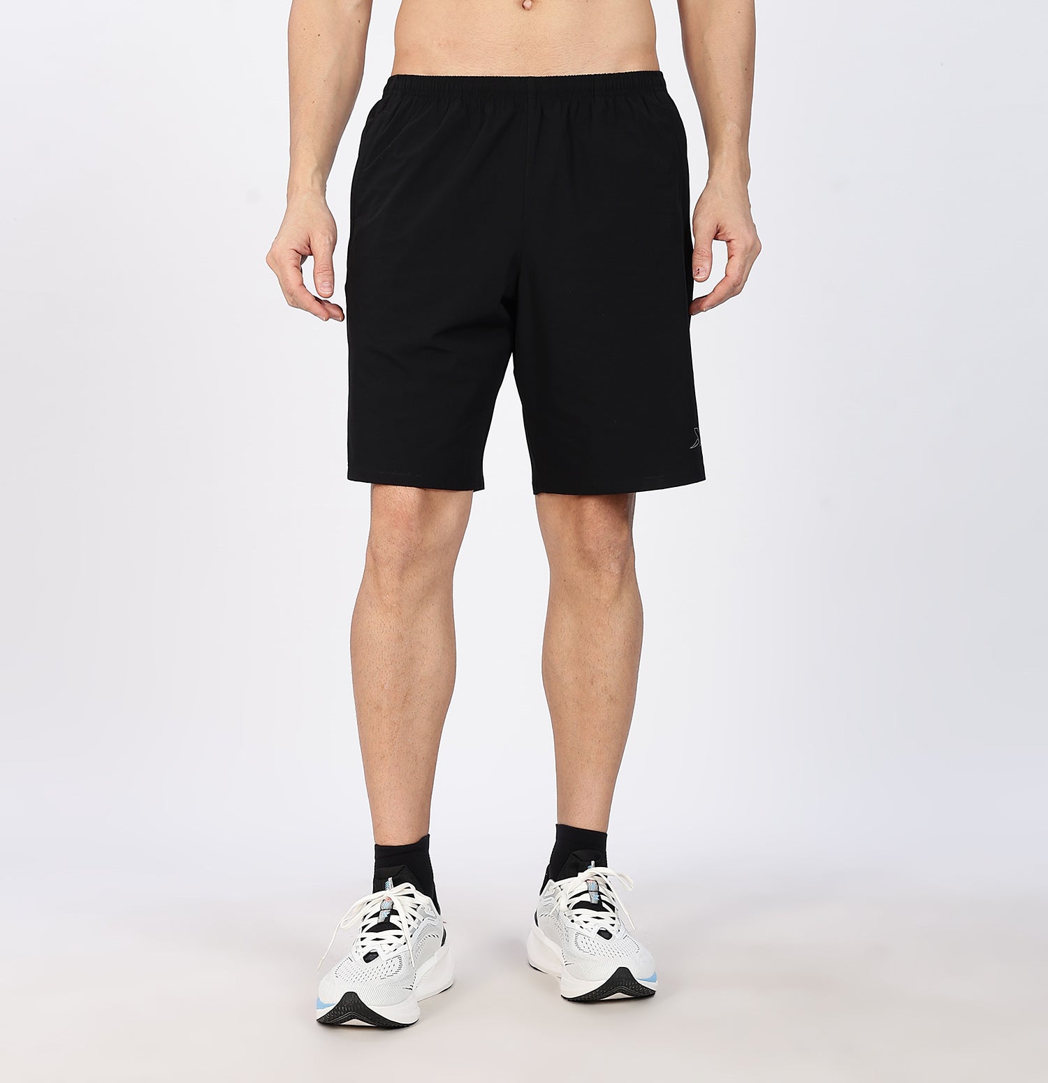 9-Inch Quick-Dry Running Shorts - Black