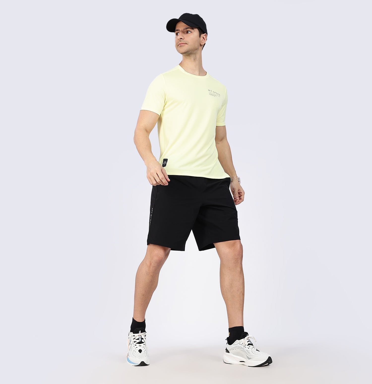 9-Inch Quick-Dry Running Shorts - Black