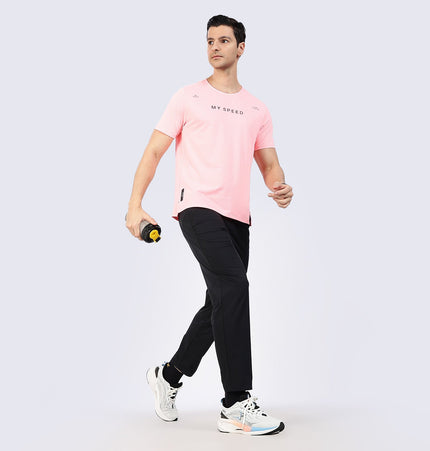Xtep Men's Quick Dry Moisture Wick Running Trackpant Black