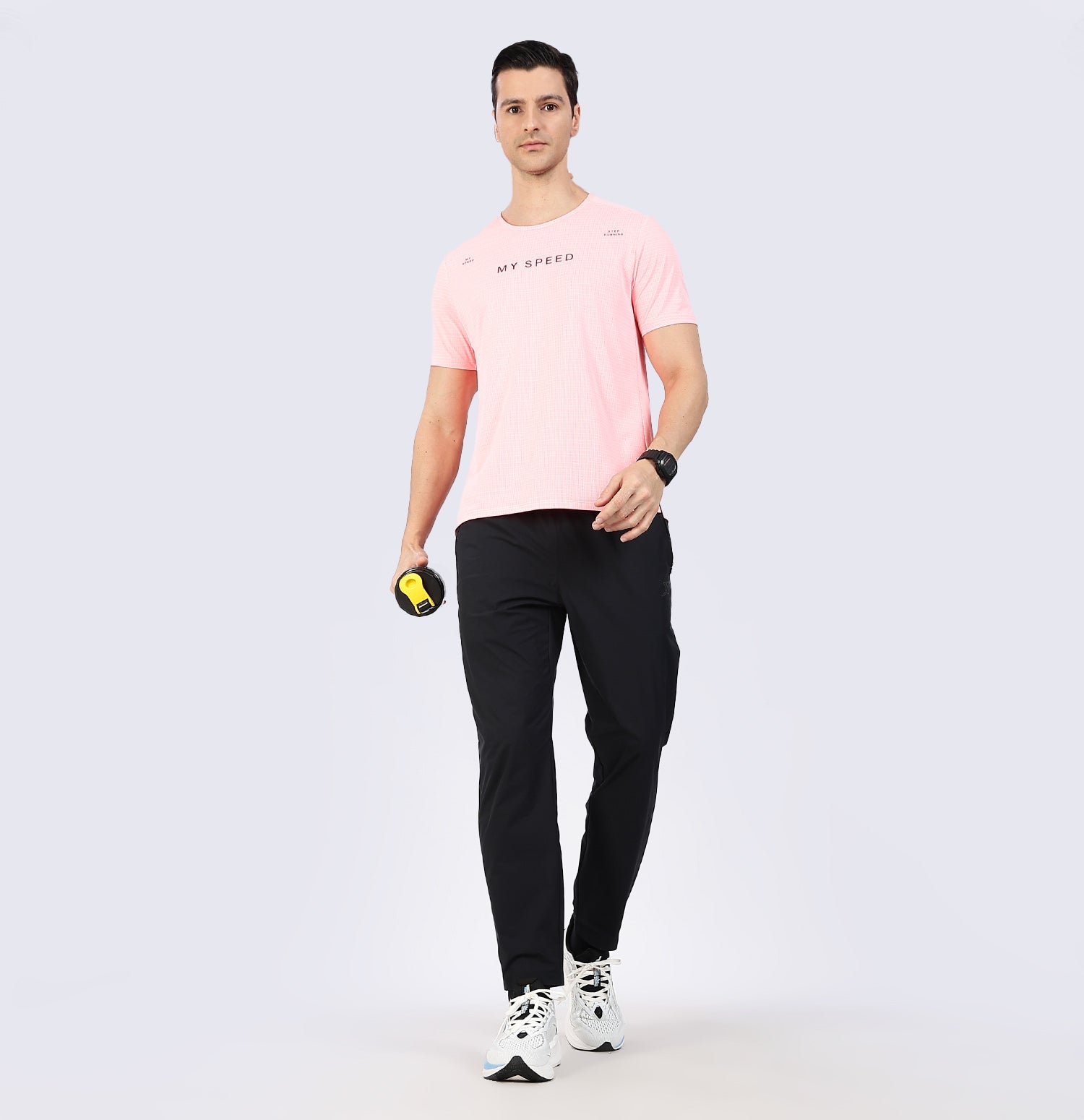 Xtep Men's Quick Dry Moisture Wick Running Trackpant Black
