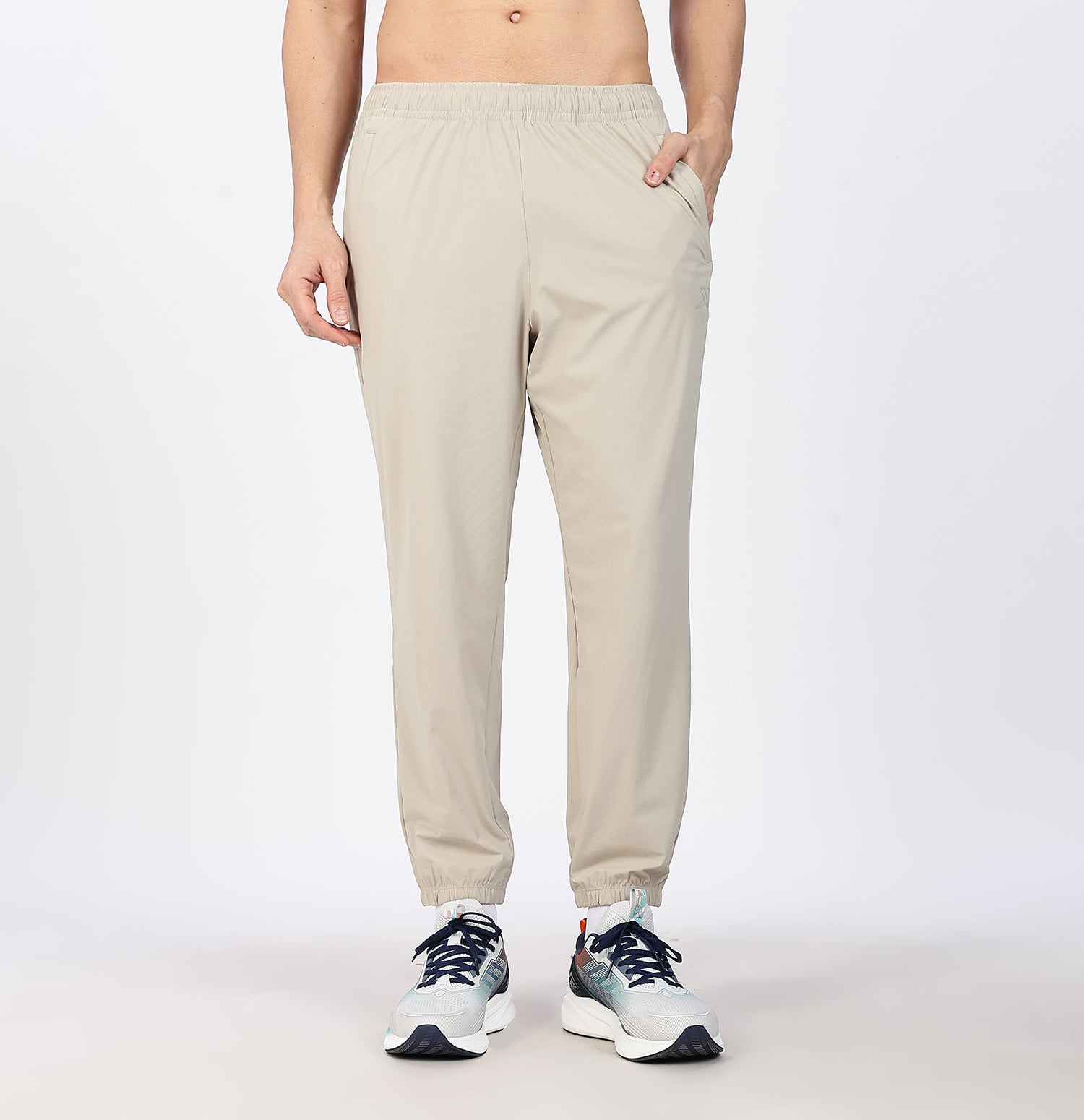Quick-Dry Comfort Training Trackpants - Gold Sand Grey