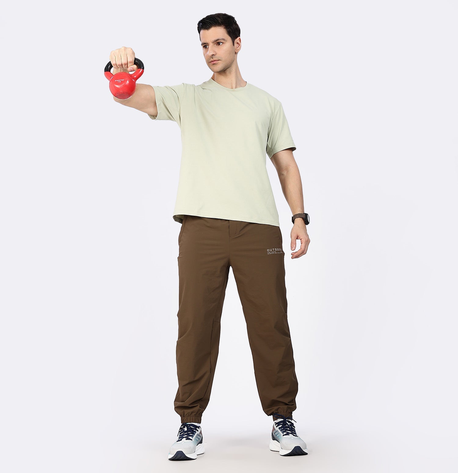 Quick-Dry Loose Fit Training Trackpants - Brown