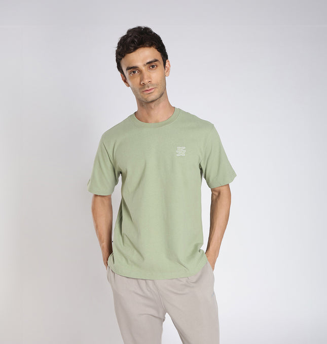Xtep Men’s Cotton T-Shirt – Trendy Comfort - Green / S