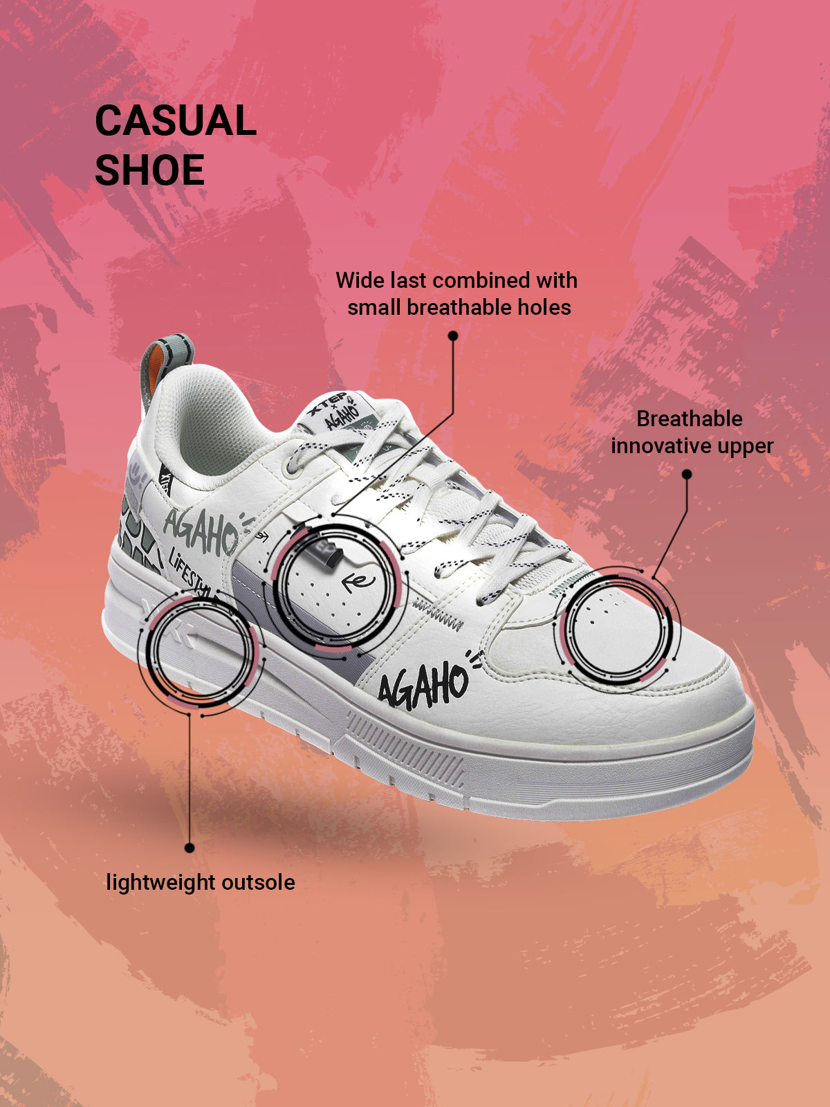 Xtep Colourblocked Sneakers