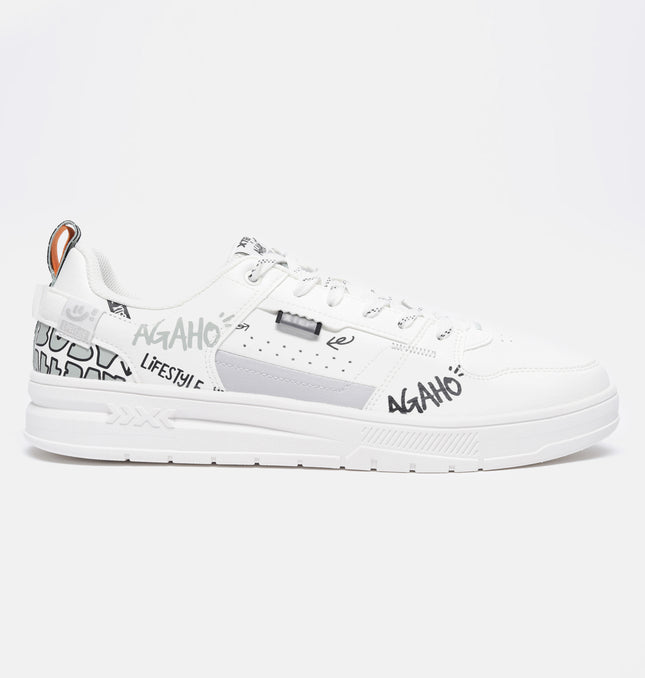 Xtep Colourblocked Sneakers - Canvas White / Phantom Grey / 40