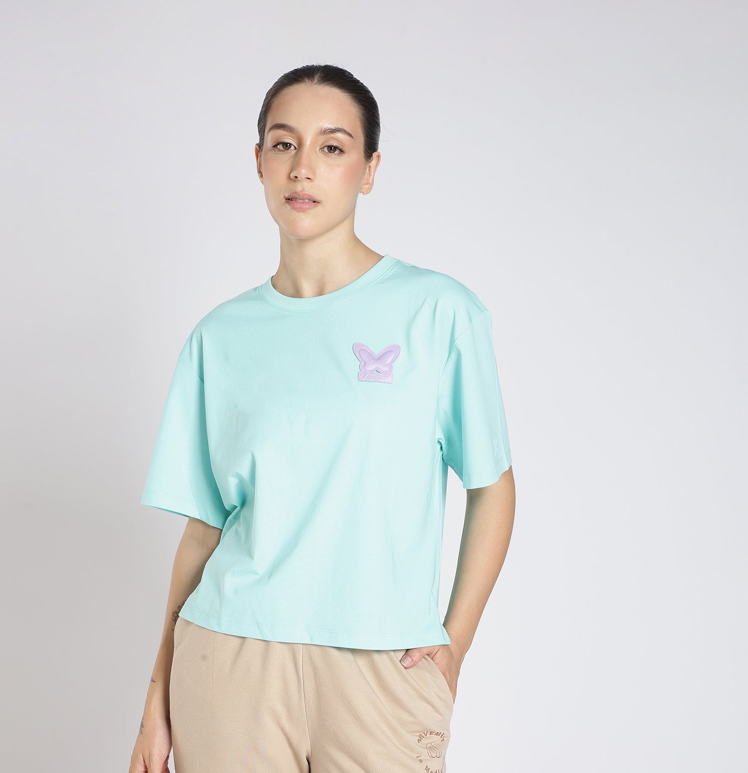 Xtep Women Everyday Training T-shirt - Blue / XS