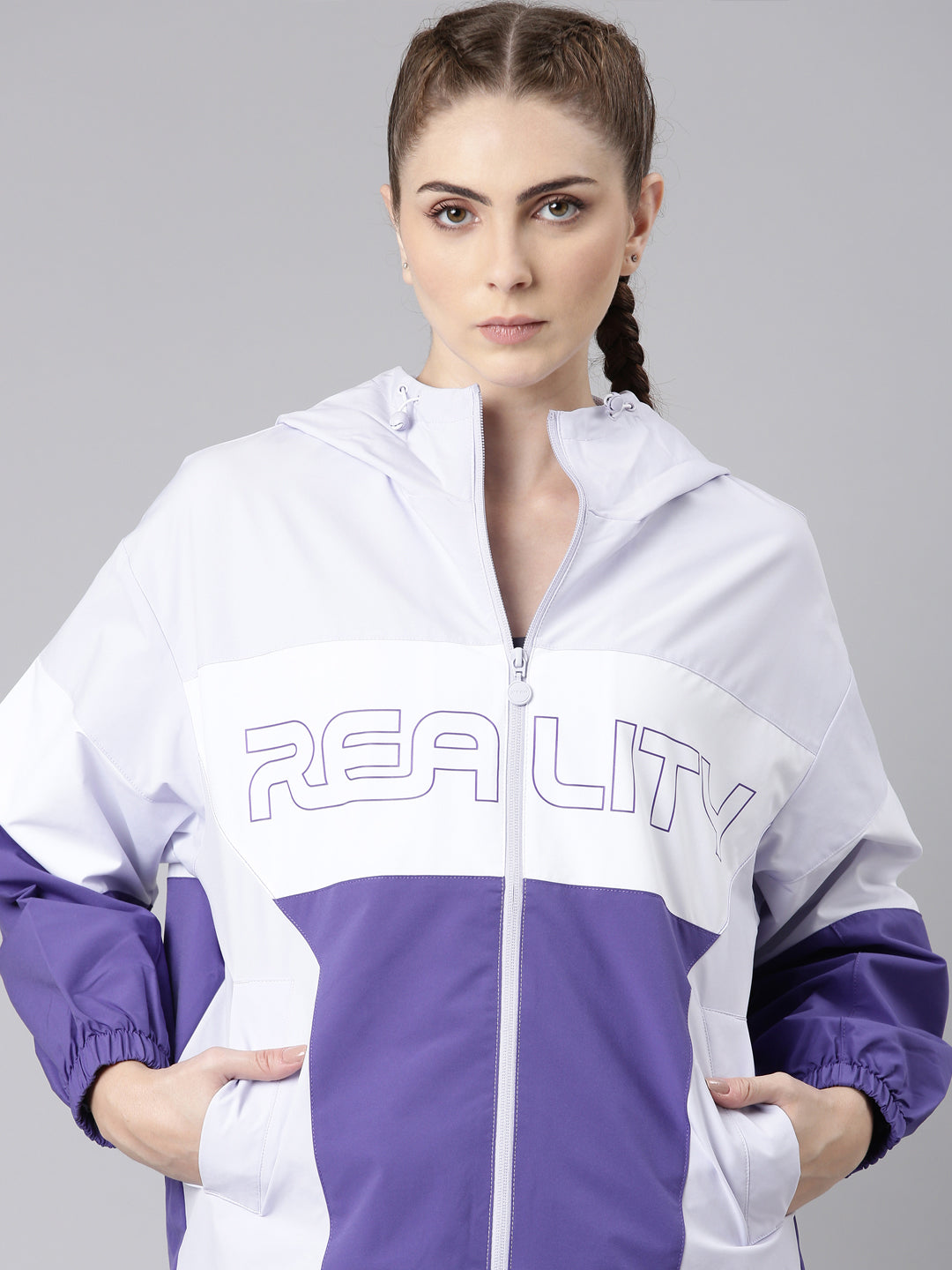 Xtep Colourblocked Windcheater Varsity Jacket