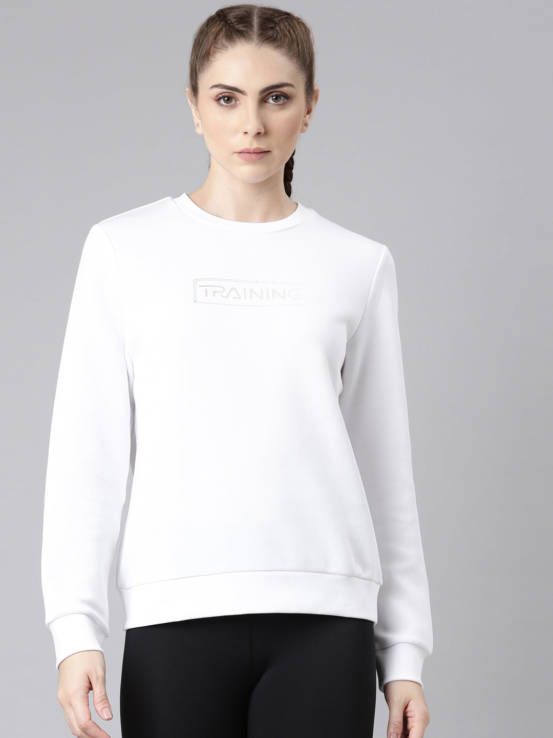 Xtep Xtep-Comfort Women Sweatshirt - Pearl White / XS