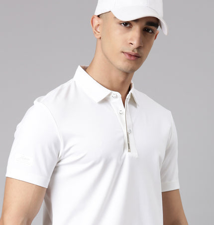 Xtep Solid Polo Collar T-shirt