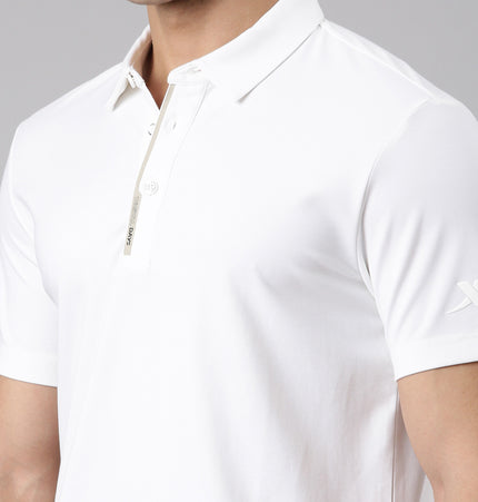 Xtep Solid Polo Collar T-shirt