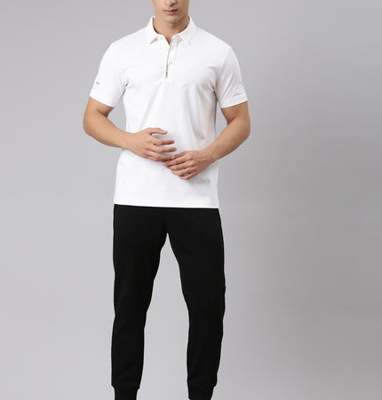 Xtep Solid Polo Collar T-shirt