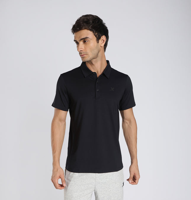 Xtep Men’s Training Polo T-Shirt – Breathable, Quick-Dry