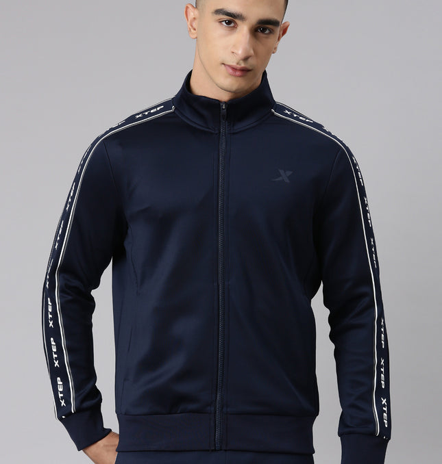 Xtep Men Knitted Jacket - late blue / XS